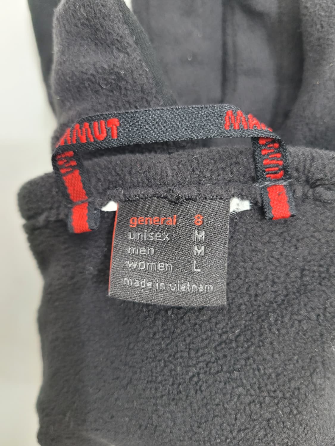 마무트 플리스 방한 장갑 등산 장갑 / 남 M 블랙 상품이미지9