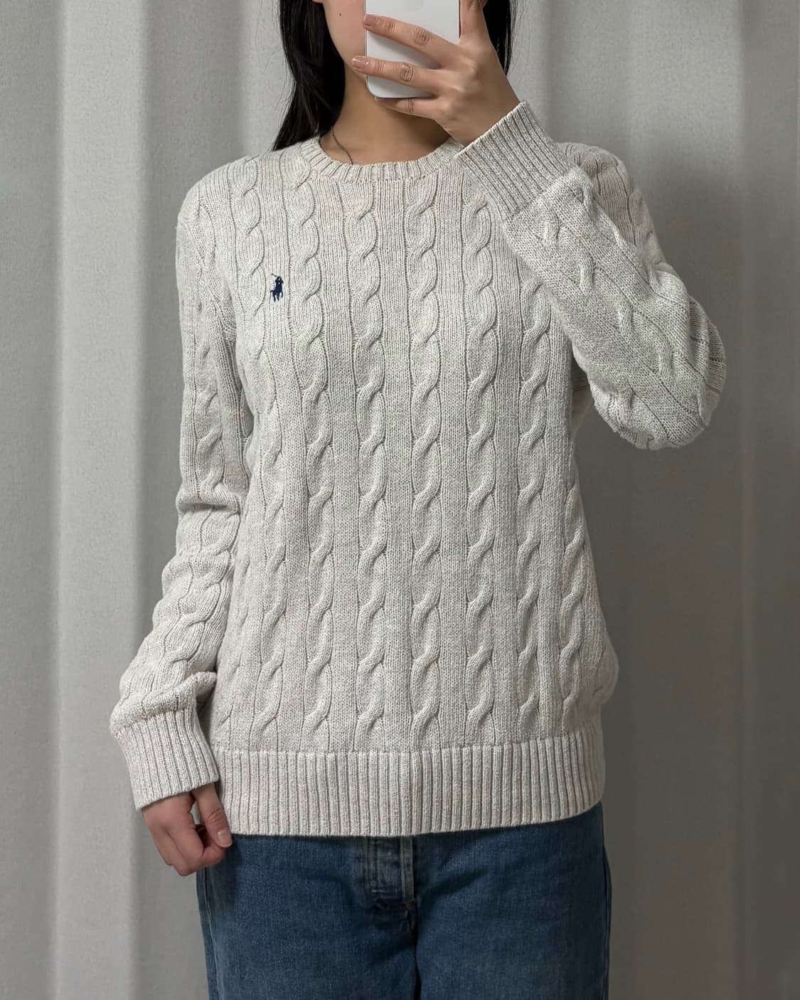 Polo melange knit 상품이미지1