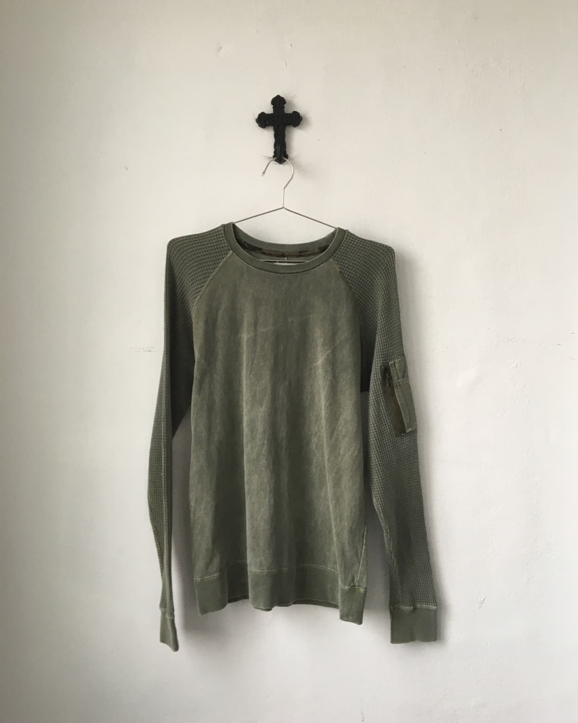 Washing waffle layered sleeve 상품이미지1