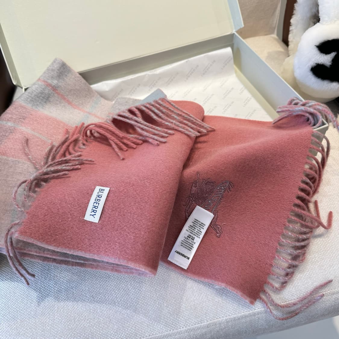 버버리 리버서블 스카프 100% 램스울 상품이미지5