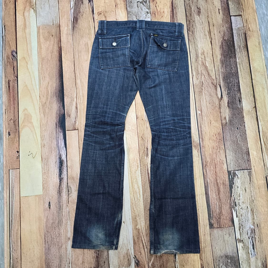 00s Japan Vintage Lee 로우라이즈드 데님 부시팬츠 32 상품이미지7
