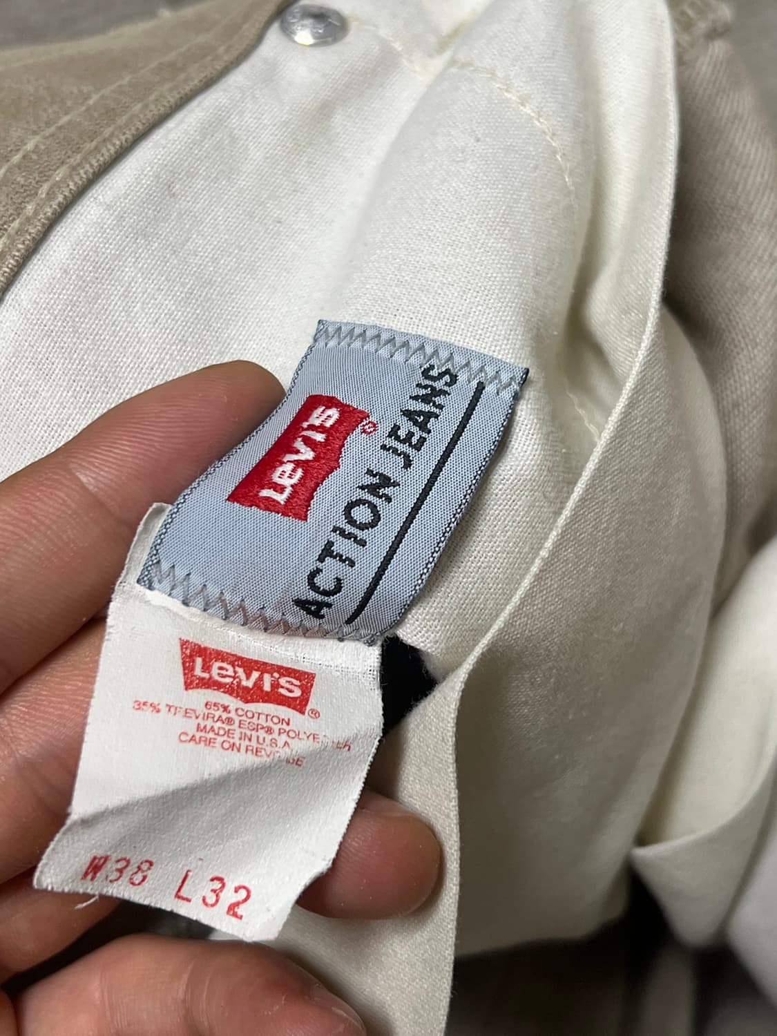 80's Levis Action (Beige)
-Made In Usa

 상품이미지5