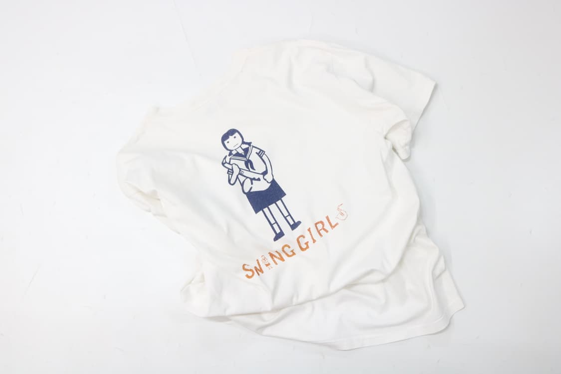 Anvil 엔빌 스윙걸즈 영화 굿즈 빈티지 화이트 반팔 티셔츠 (M) 상품이미지2