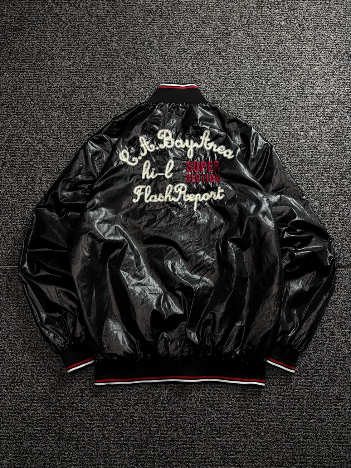 FRANKLYN 빅로고 글로시 바시티 바람막이 자켓 1702 상품이미지5