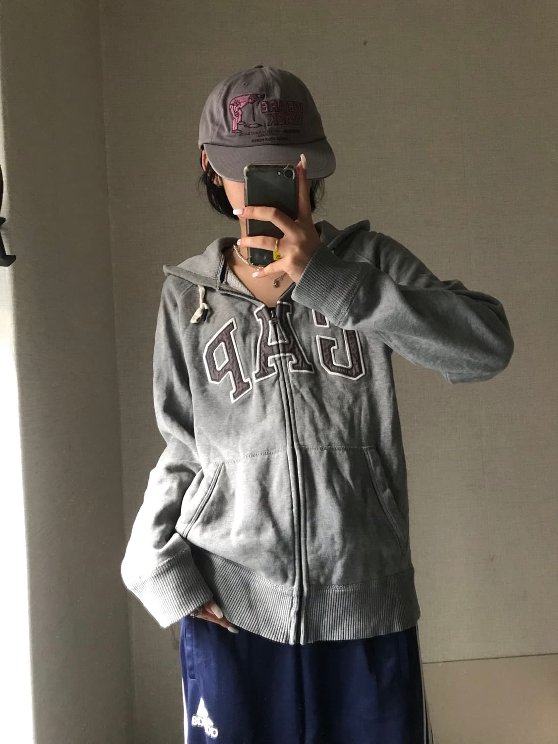 갭 그레이 후드집업 상품이미지3