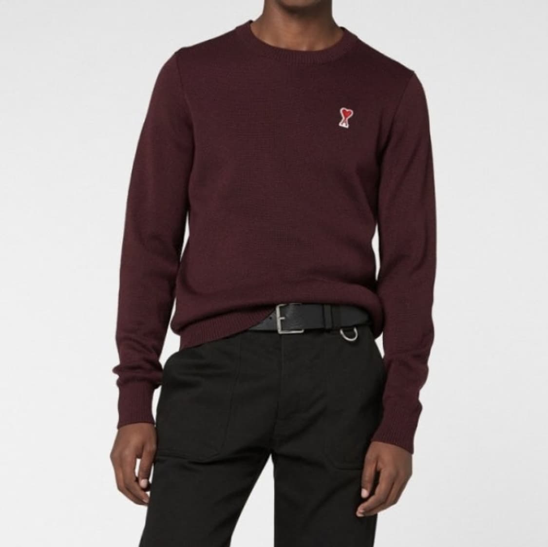 아미스몰로고 버건디니트 상품이미지5