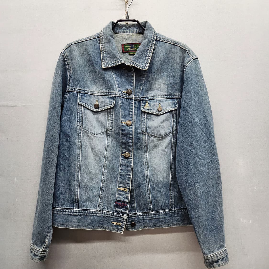 빈폴 로고 웨스턴 워싱 데님 청자켓 100(M) 상품이미지1