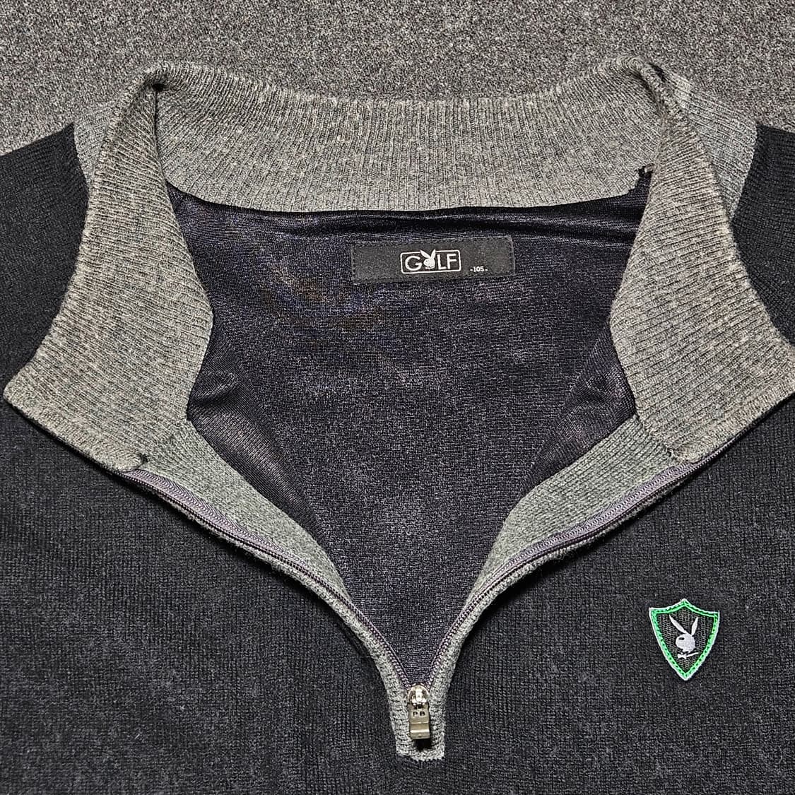 플레이보이 골프 남성 반집업 방풍니트 105 상품이미지3