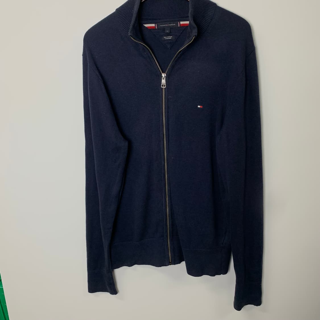 타미힐피거 네이비 니트 집업 가디건 상품이미지2