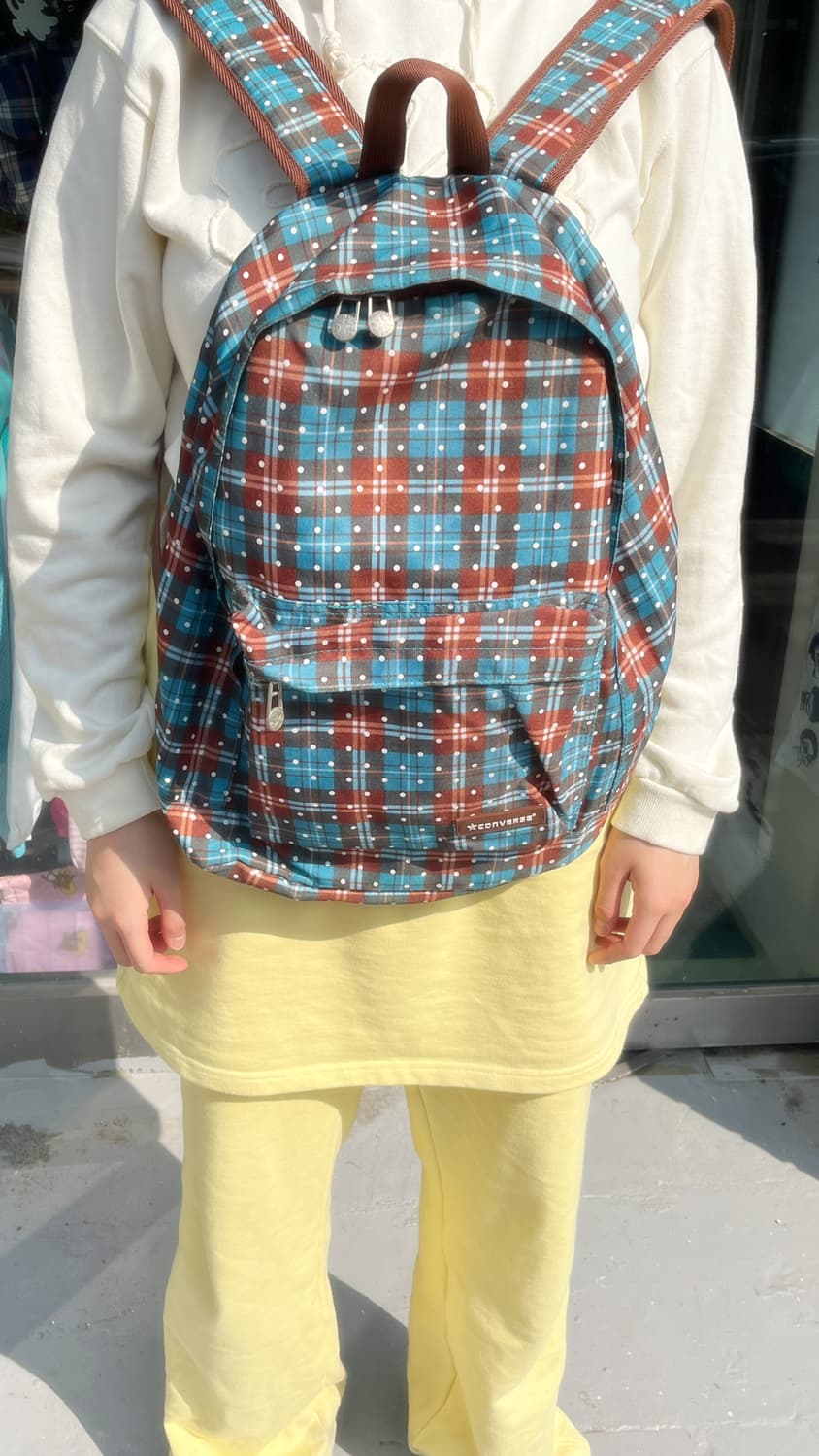 컨버스 체크 땡땡이 백팩 🌀 상품이미지2