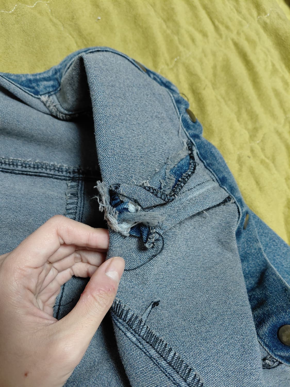 90s 빈티지 차이나카라 데님자켓 상품이미지3