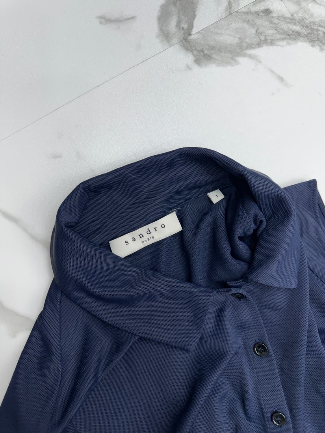 산드로 네이비 민소매 원피스 상품이미지3