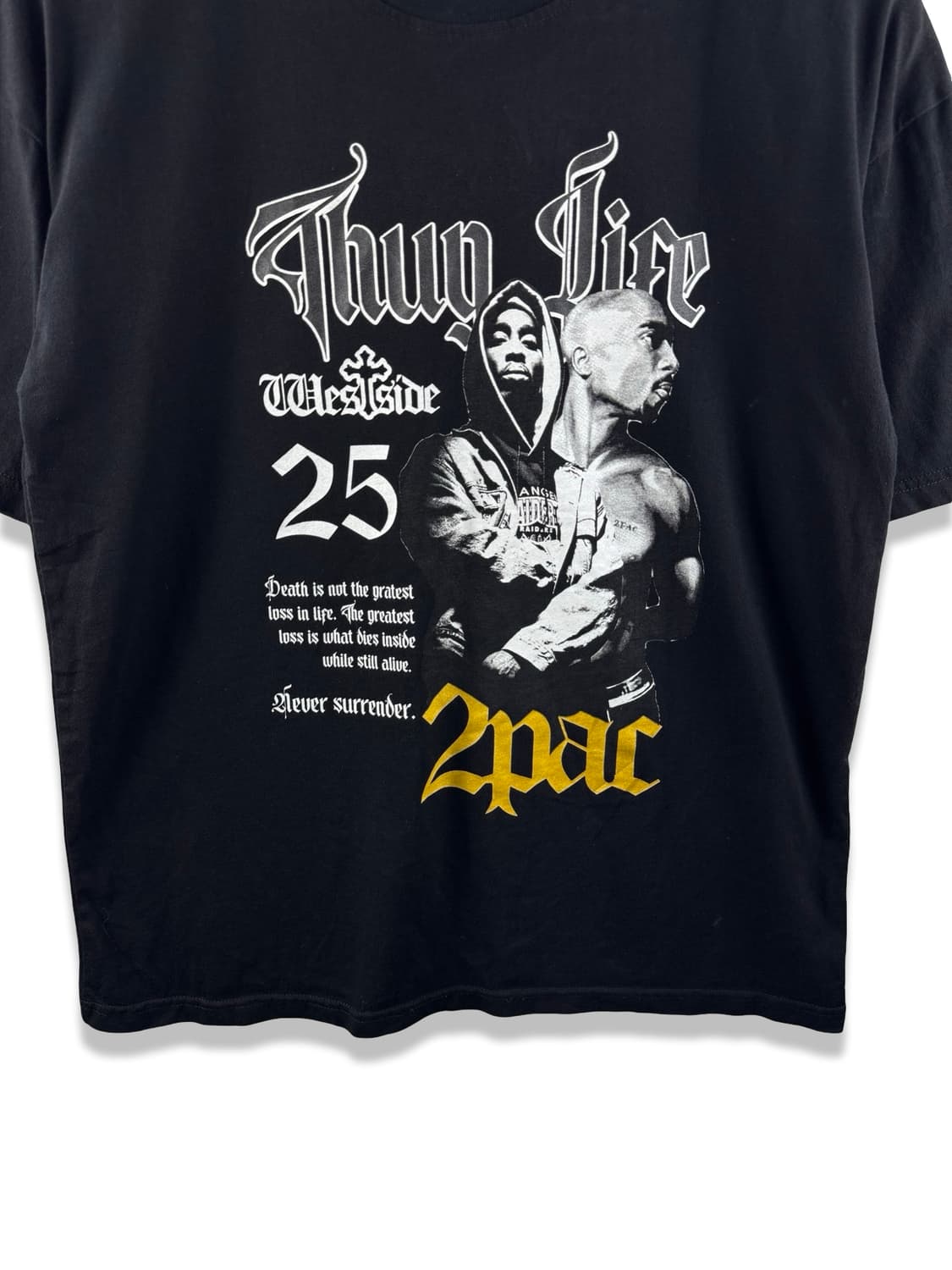 2Pac Thug Life 그래픽 티셔츠3815 상품이미지4