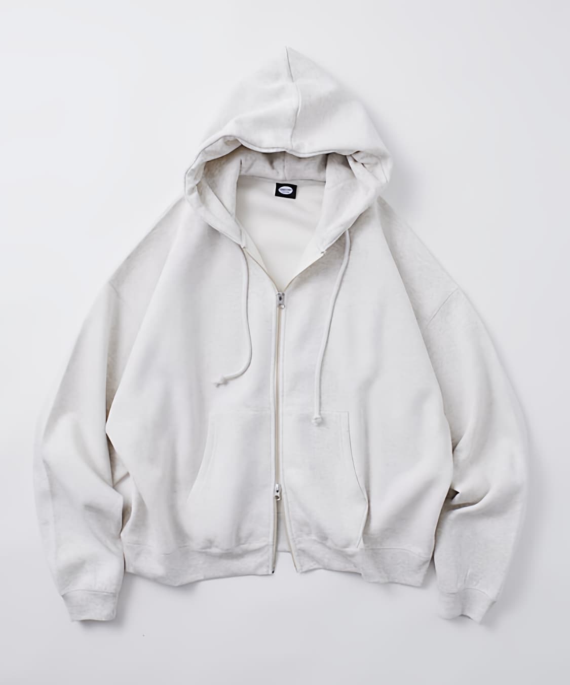 프릭스스토어 12온즈 오버핏 후드집업(오트밀) 상품이미지1