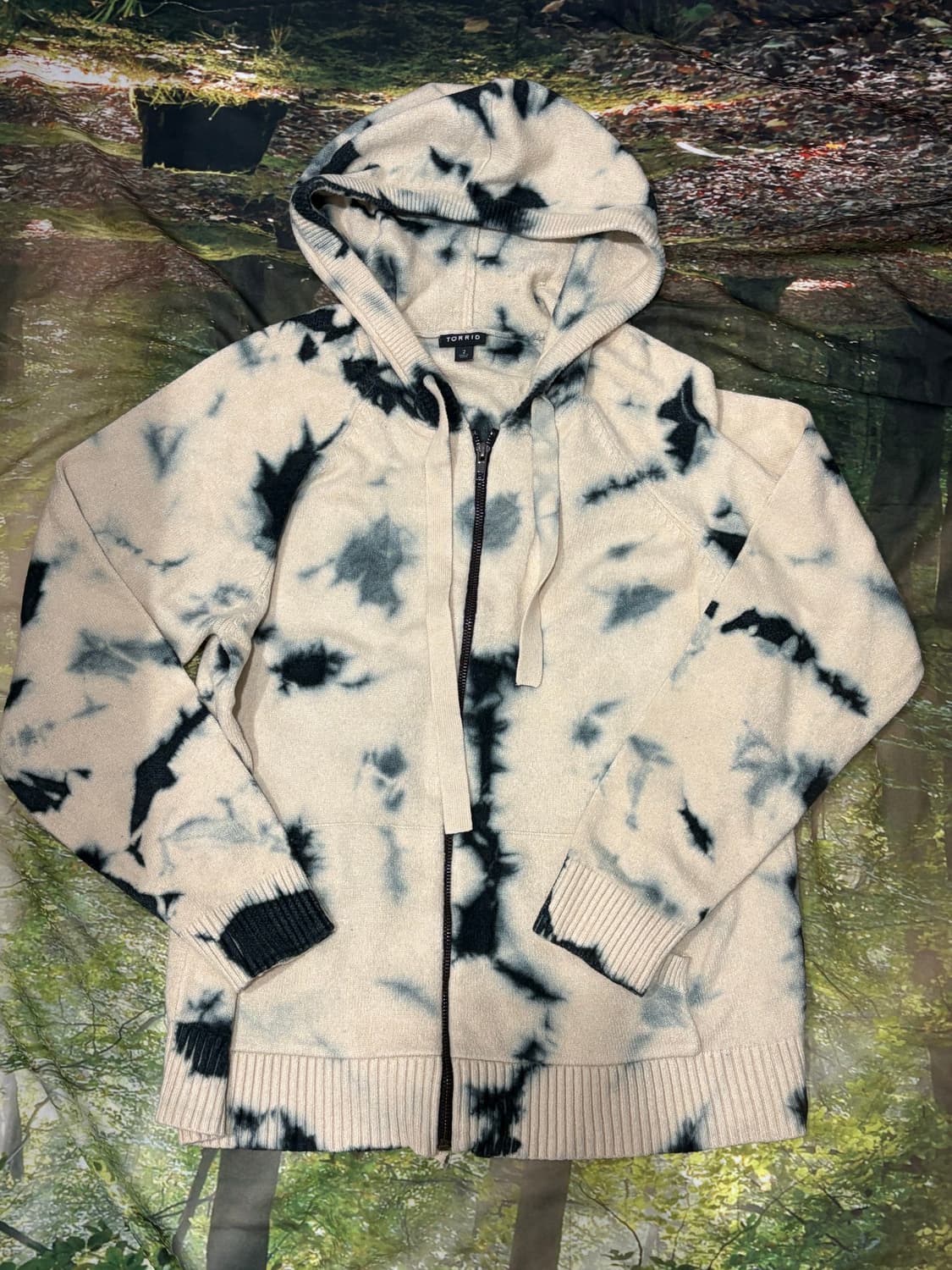 타이다이 아이보리 후드집업 상품이미지2