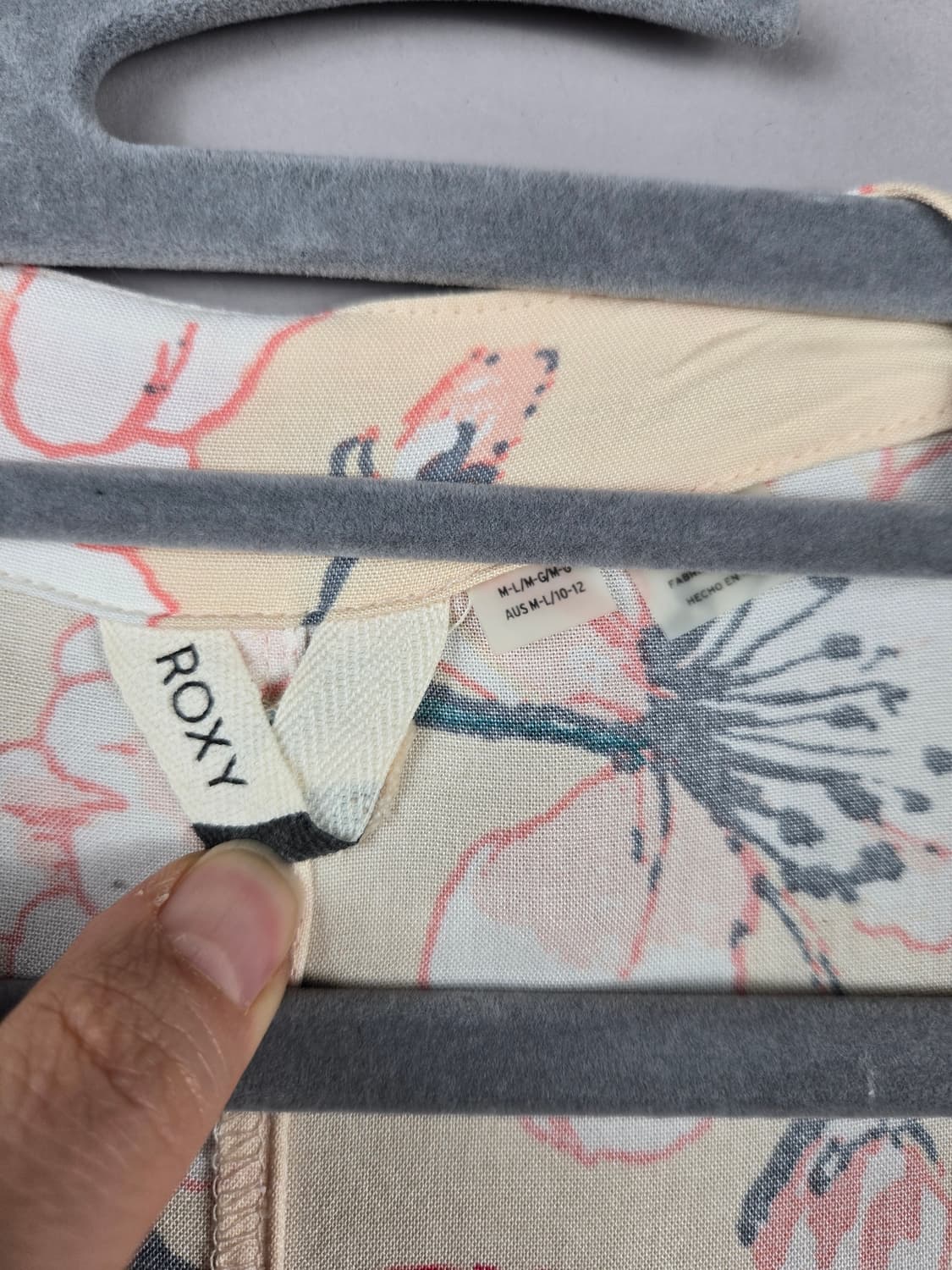 [무료배송]ROXY 록시 M-L 여성 플라워 가오리 기모노 롱 가운 자켓 상품이미지7