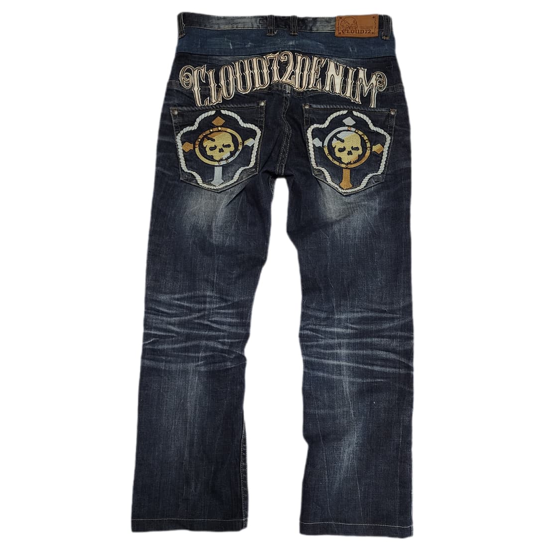 CLOUD72 오리엔탈 레이어드 워싱 데님팬츠 상품이미지1