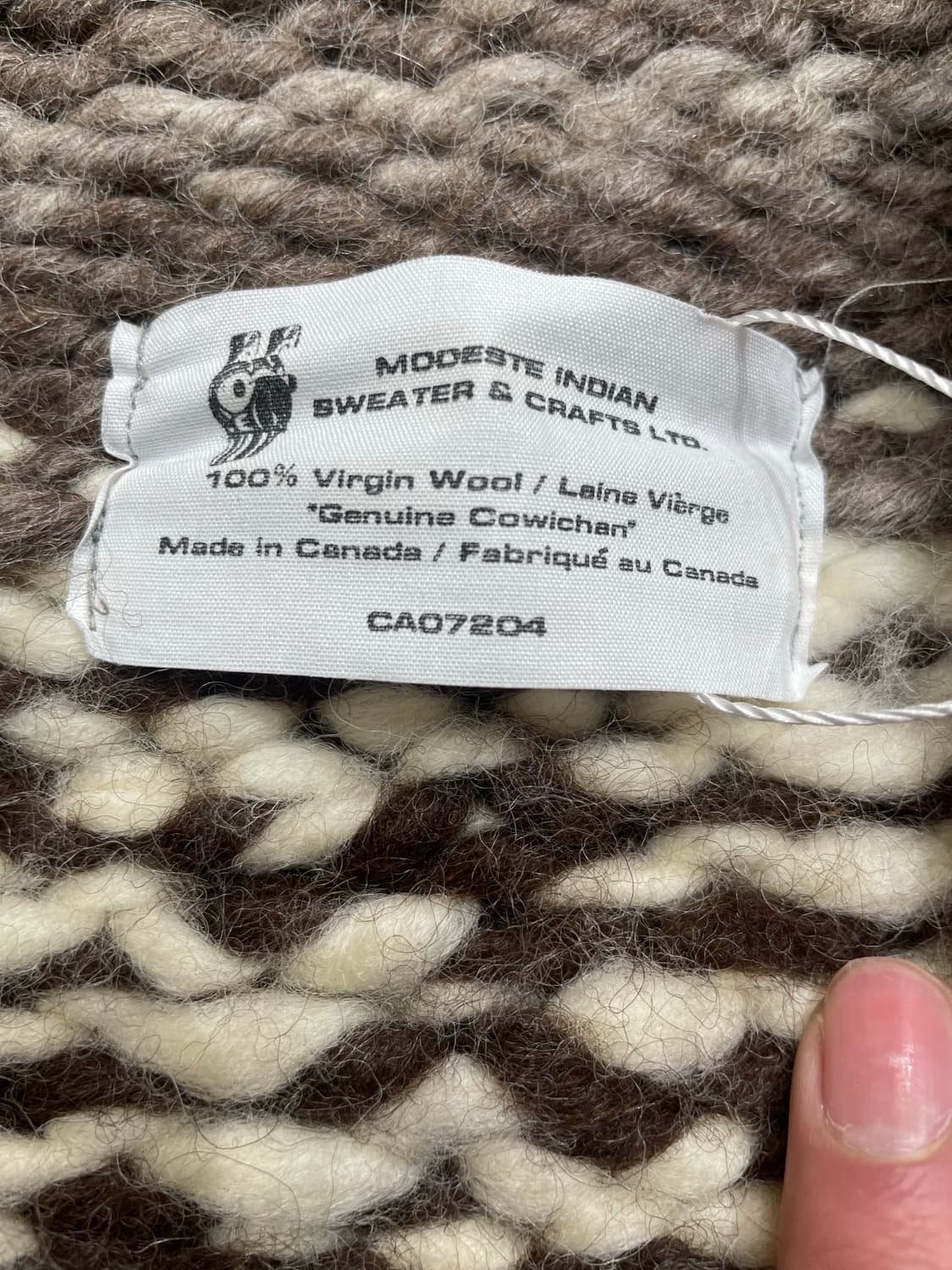 Canadian virgin wool dear Cowichan cardi 상품이미지10