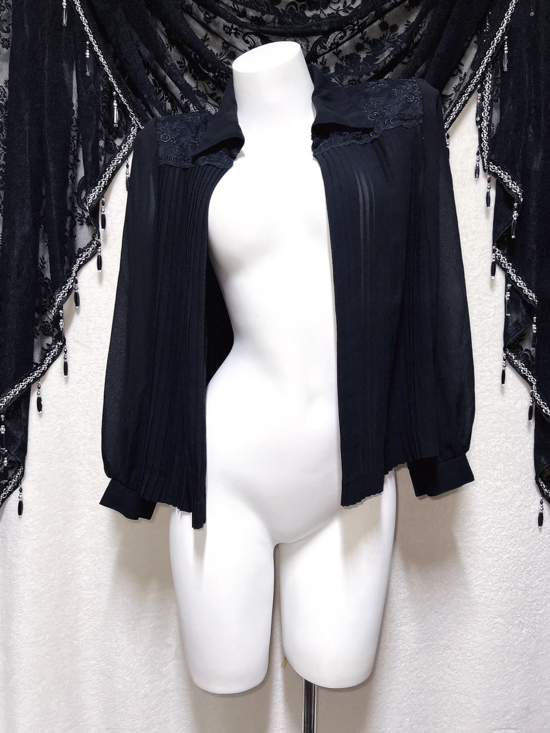 로맨틱고딕 고스로리 펑크 시스루 레이스 볼레로 쉬폰가디건 핀터 오리엔탈 상품이미지6