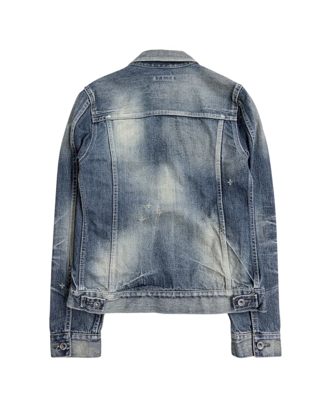 빈티지 크랙 워시드 데님 자켓 상품이미지2