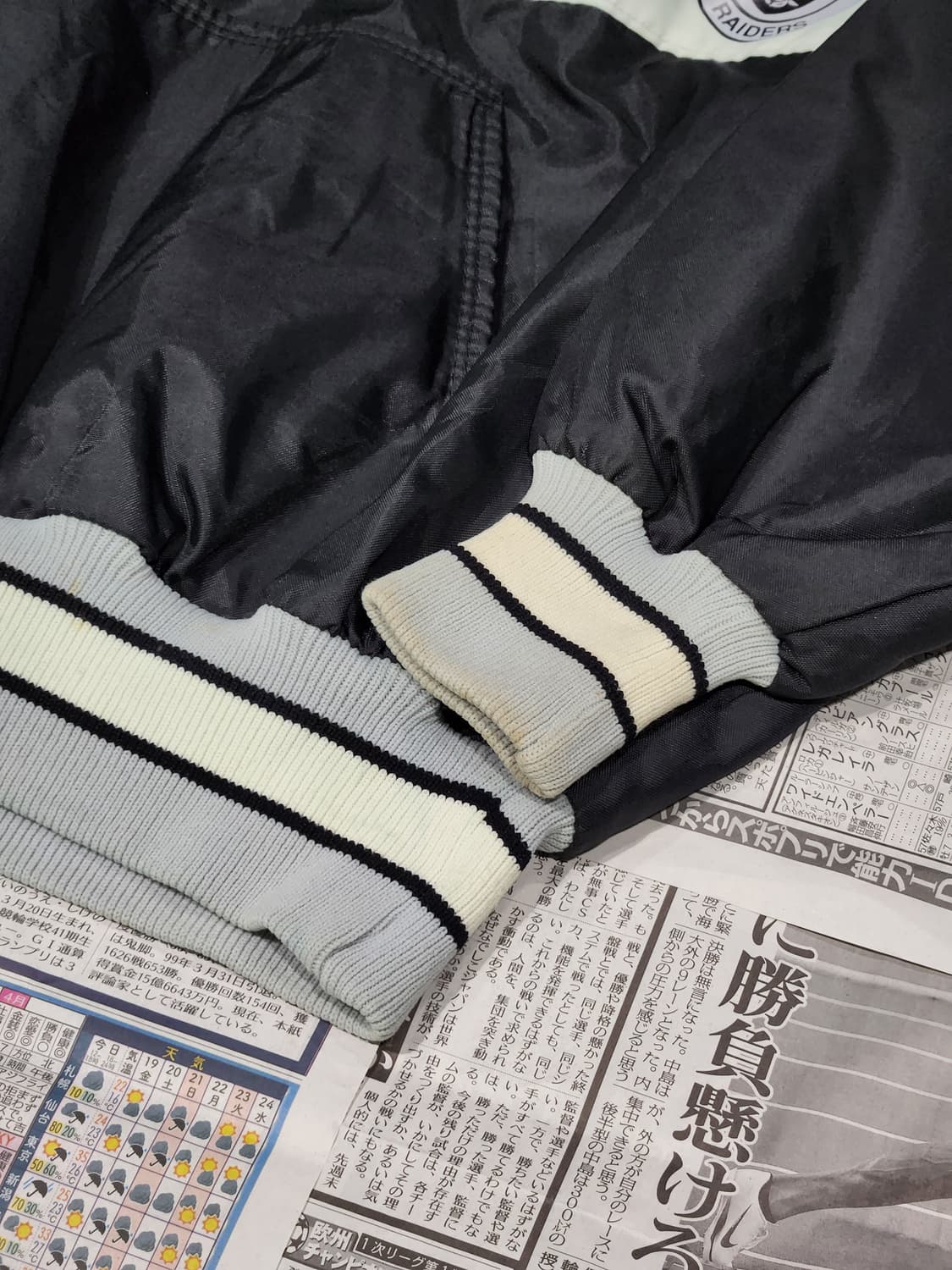 90's De LONG 라스베이거스 레이더스 아노락 L 상품이미지3