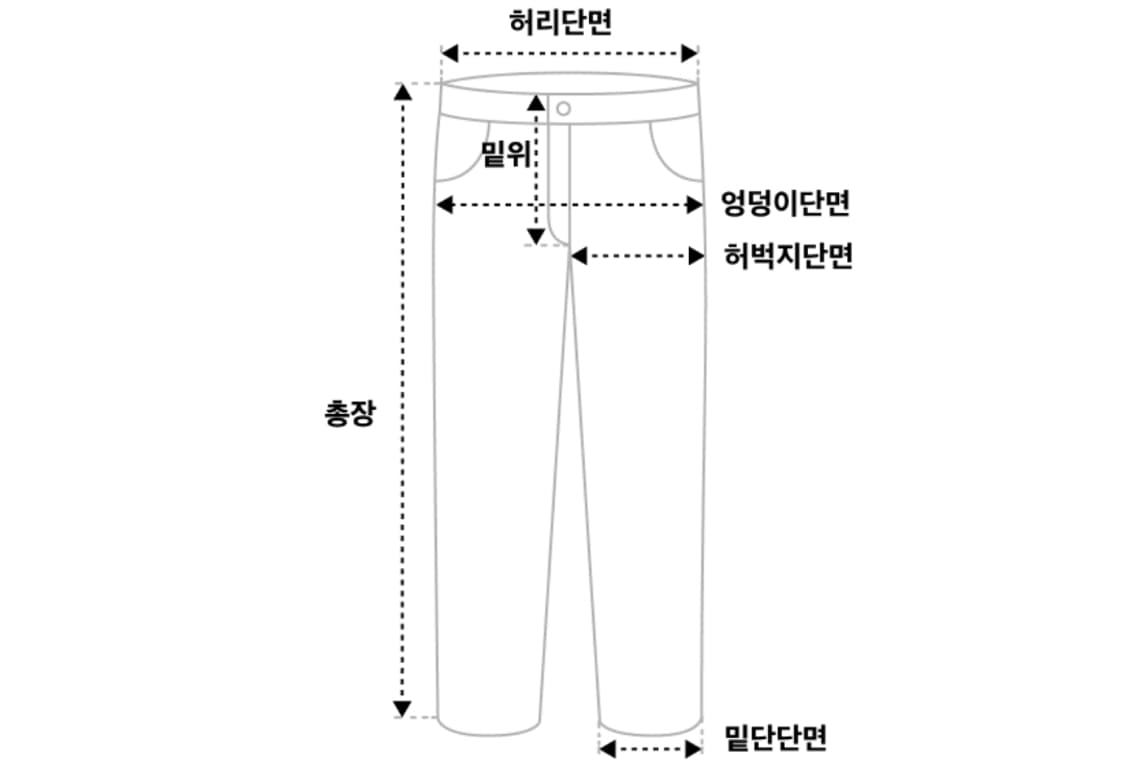 앤더슨벨 워시드 블루 지퍼 와이드 레그 진 상품이미지5