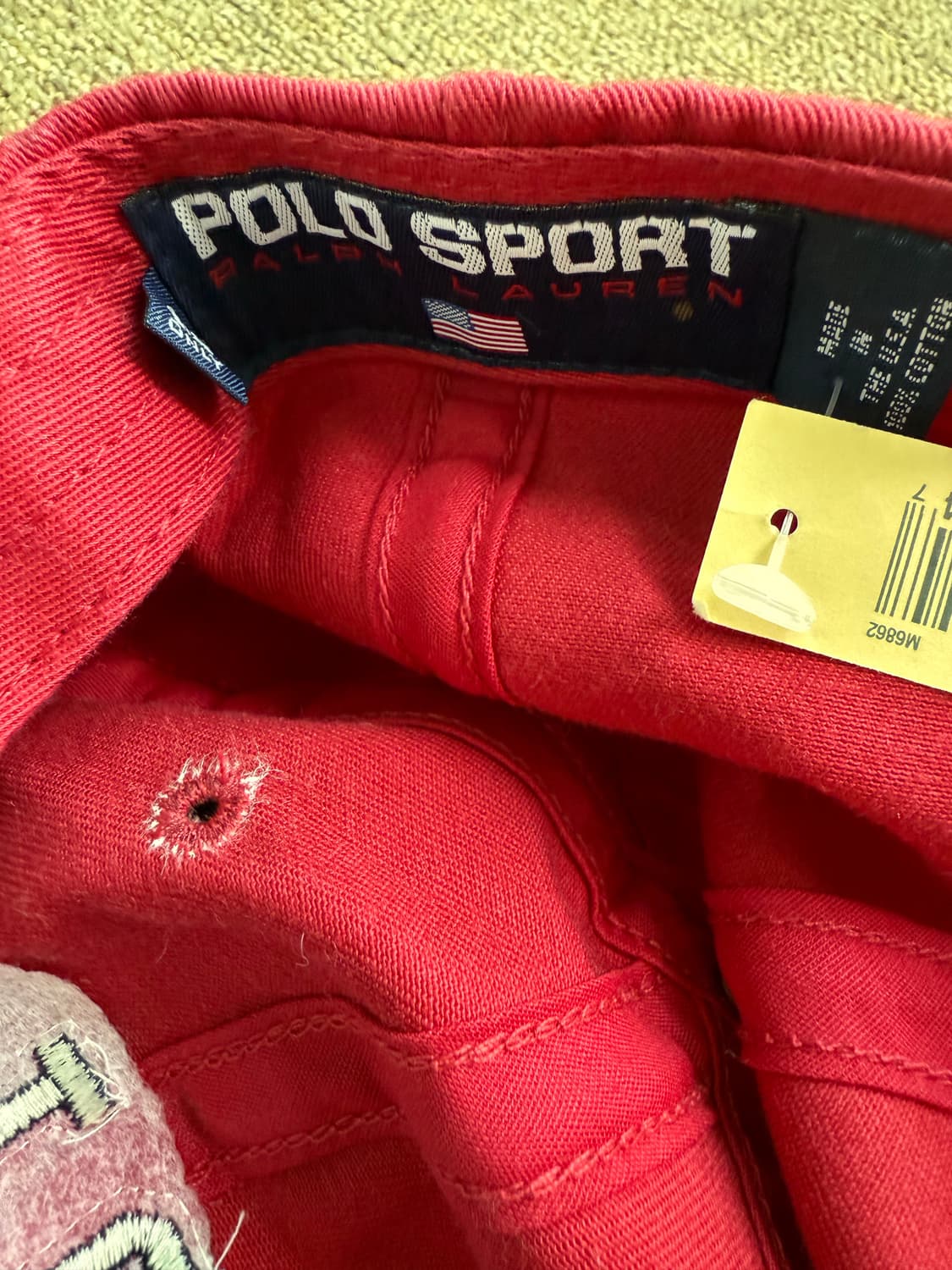 데드스탁 90s Polo Sports Cap Made in usa 상품이미지3