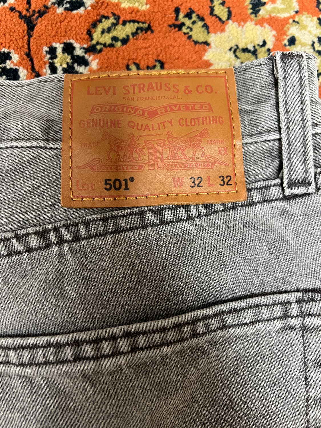 [32] 리바이스 501 빅E 프리미엄 그레이 데님팬츠 상품이미지4
