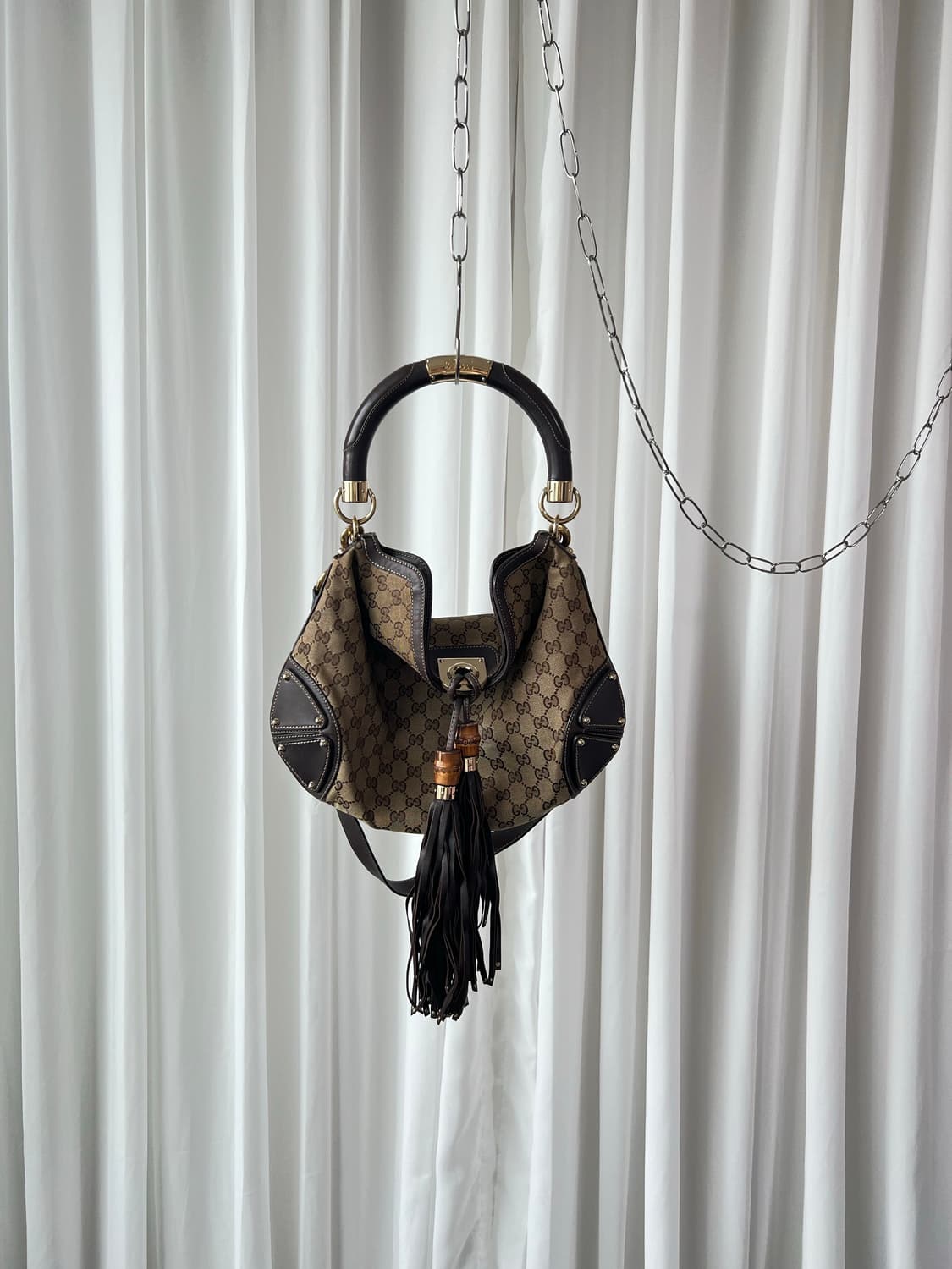 구찌 인디 뱀부 숄더백 상품이미지1