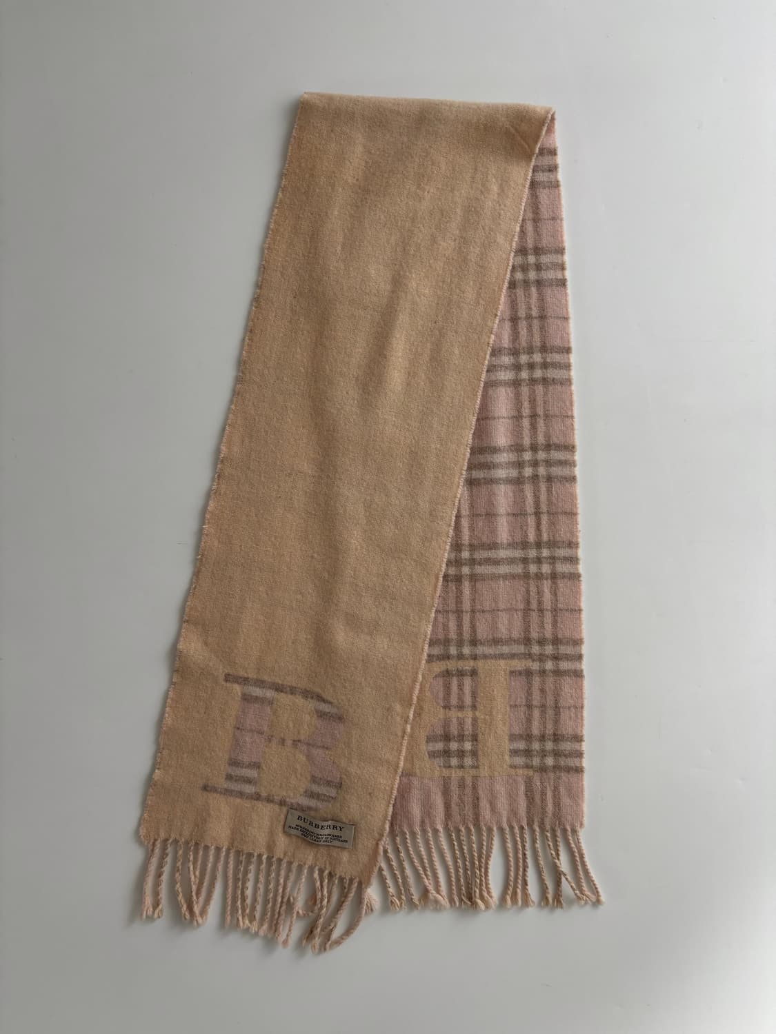 Burberry 버버리 B로고 노바체크 캐시미어 울 머플러 상품이미지1