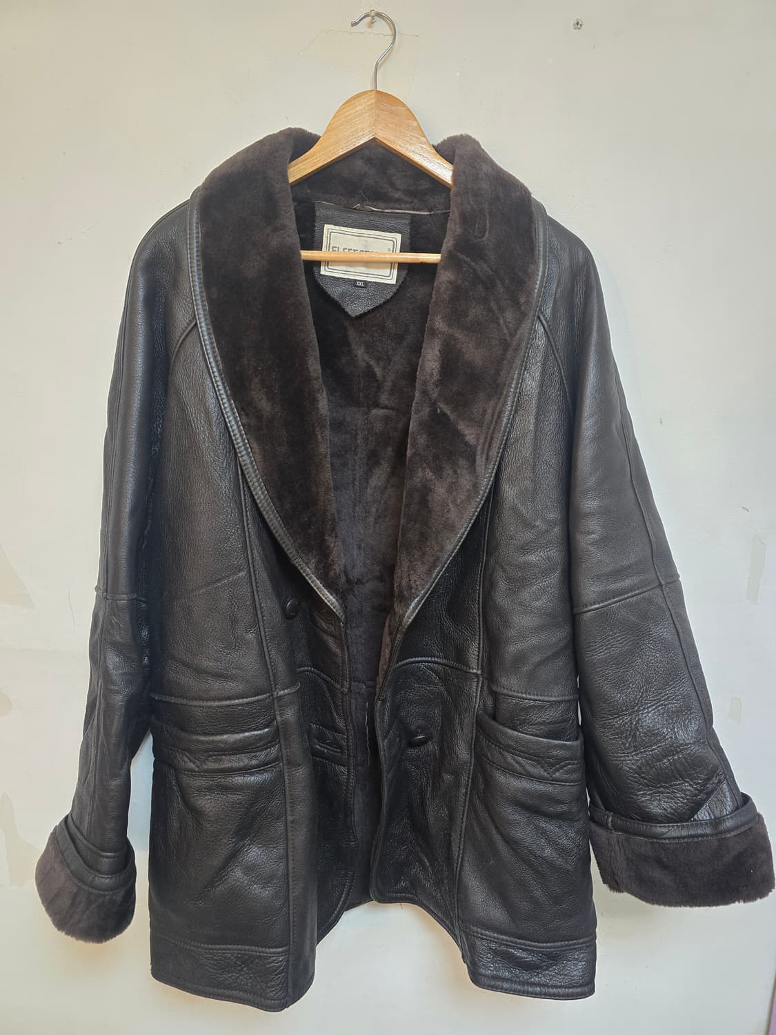 리얼 양가죽 남성 무스탕 자켓 XXL  상품이미지5