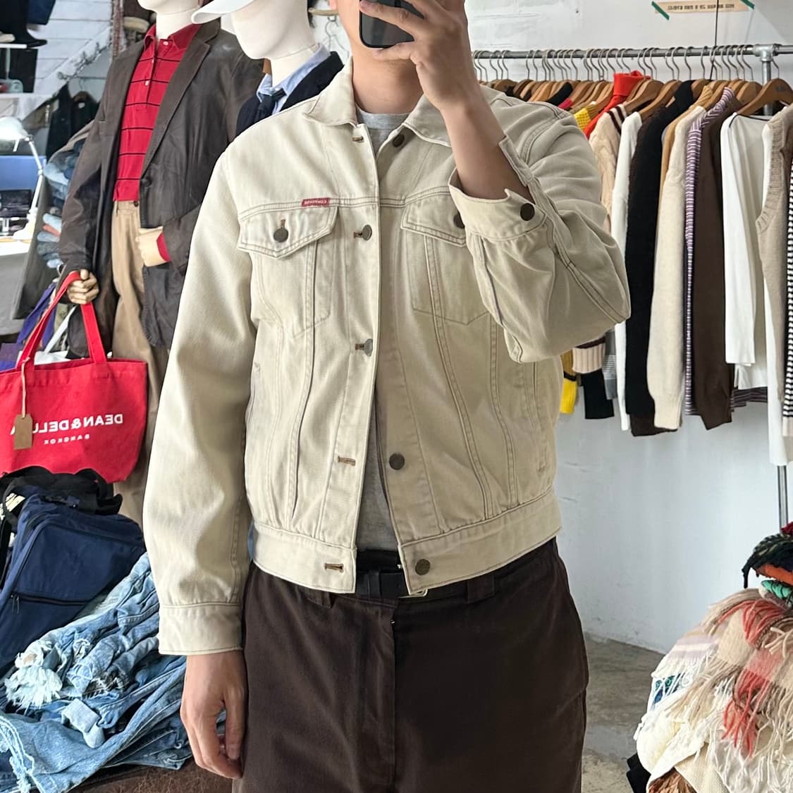 (착용컷) 컨버스 트러커 자켓 (남성용 98) 상품이미지3