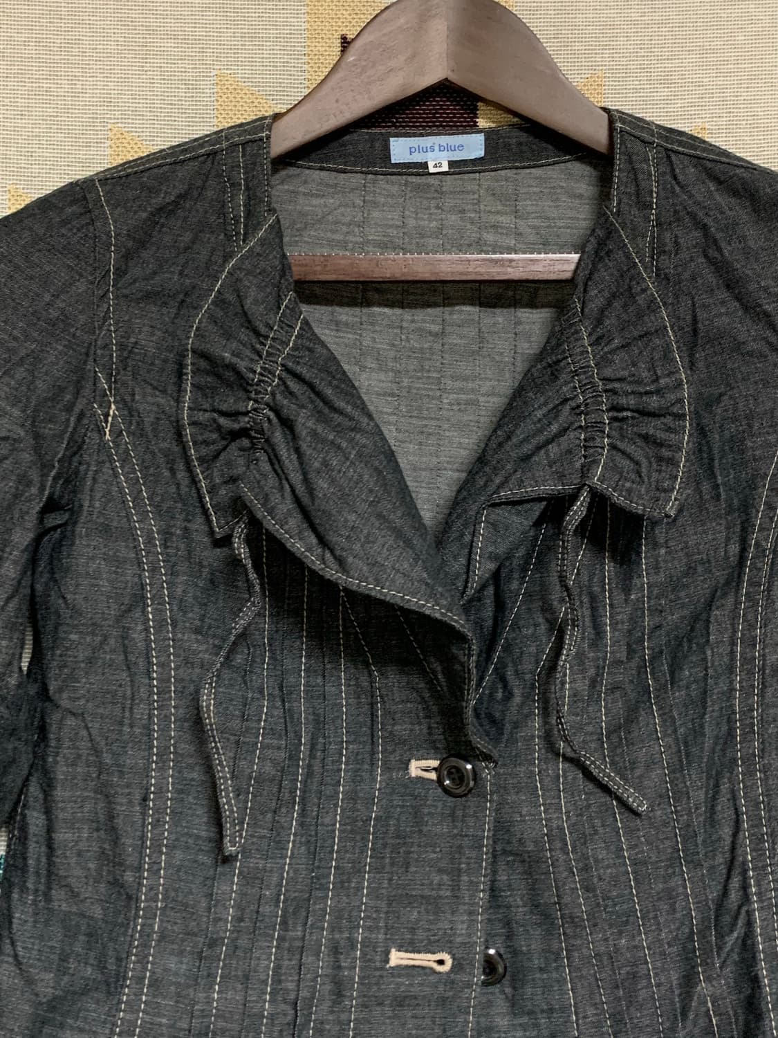 빈티지 데님 블라우스 자켓  상품이미지4