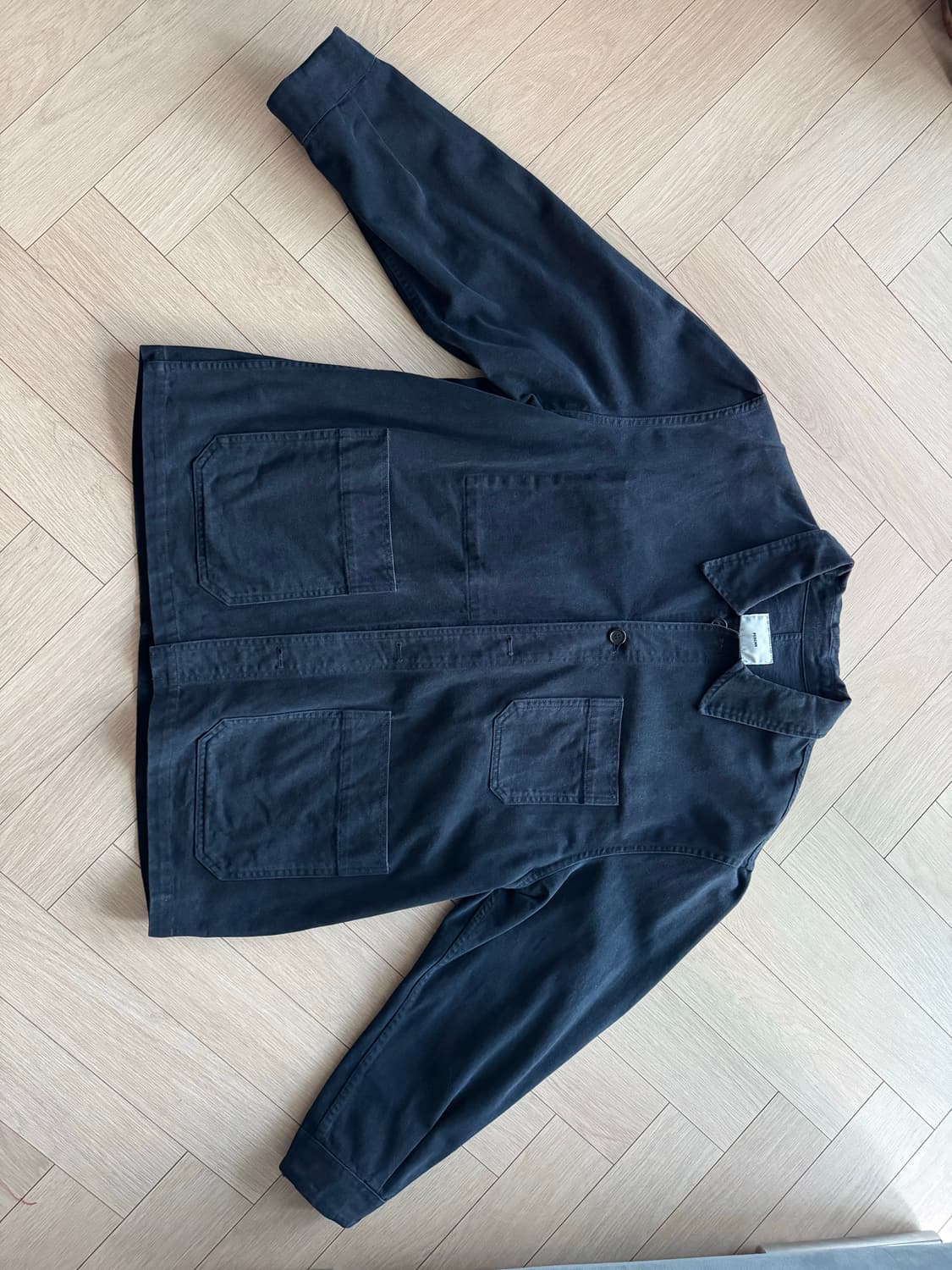 퍼렌 프렌치 워크자켓 (몰스킨) 네이비 3사이즈 상품이미지1