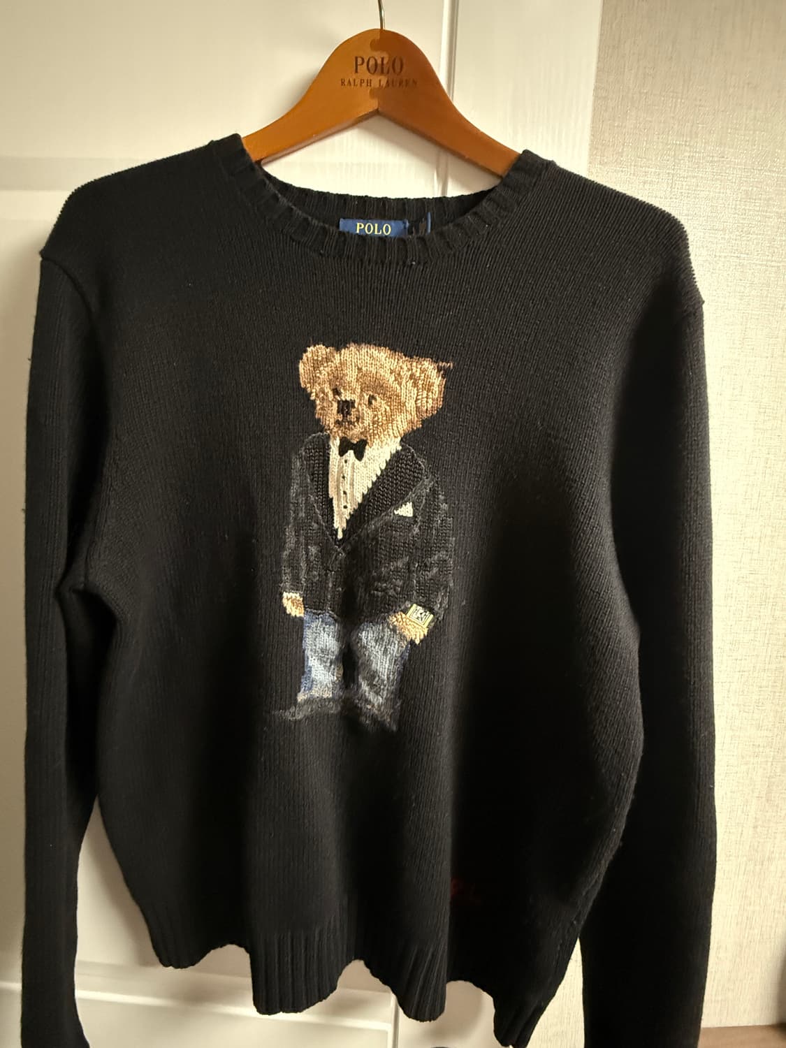 폴로 랄프로렌 곰돌이 니트 블랙 L 상품이미지1