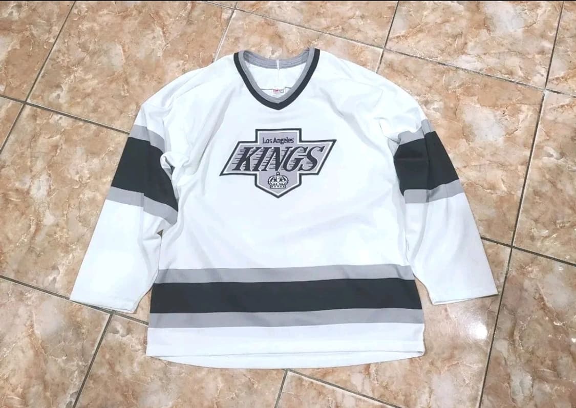 CCM LA KINGS 엘에이 킹즈 하키 져지 화이트 긴팔 상품이미지1