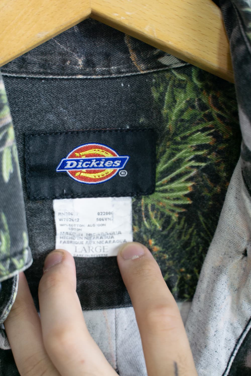 Dickies 패턴 코튼 셔츠 상품이미지3
