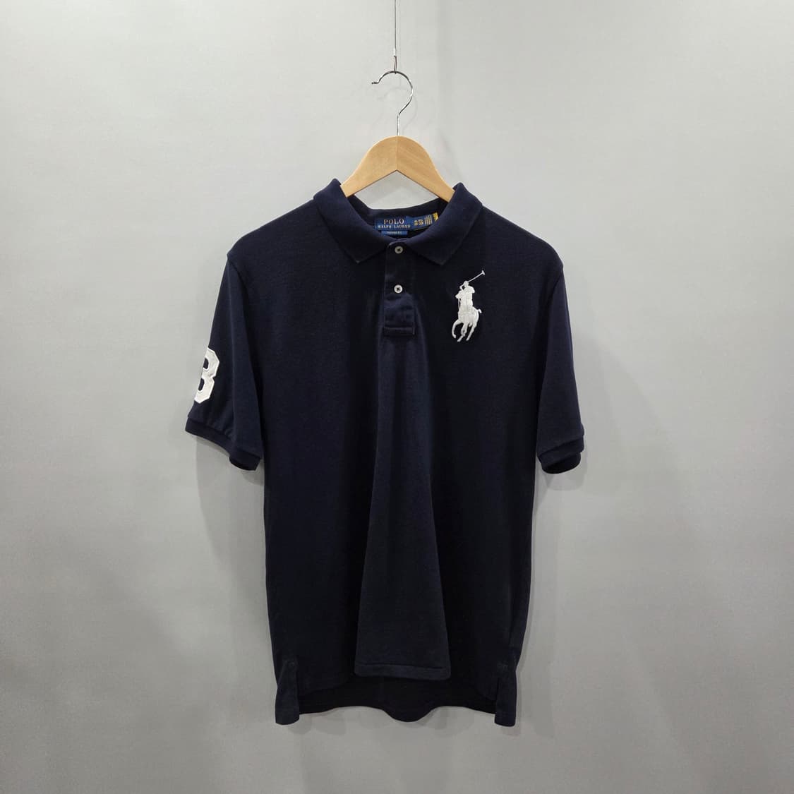 폴로랄프로렌 보이즈 빅포니 피케 카라 반팔티 네이비 XL/18/20  상품이미지1
