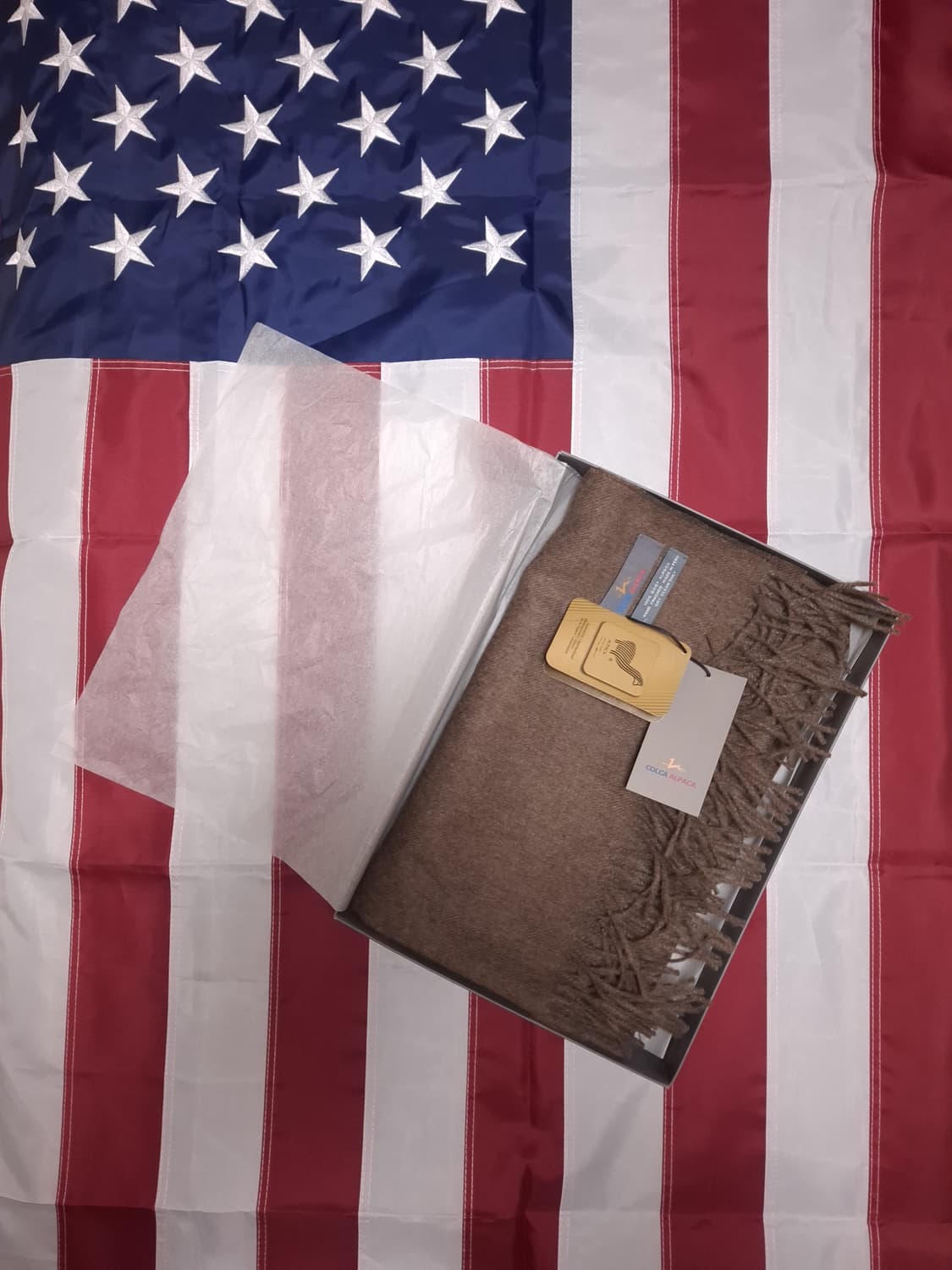 박스 택 새제품 100% 베이비 알파카 머플러 상품이미지2