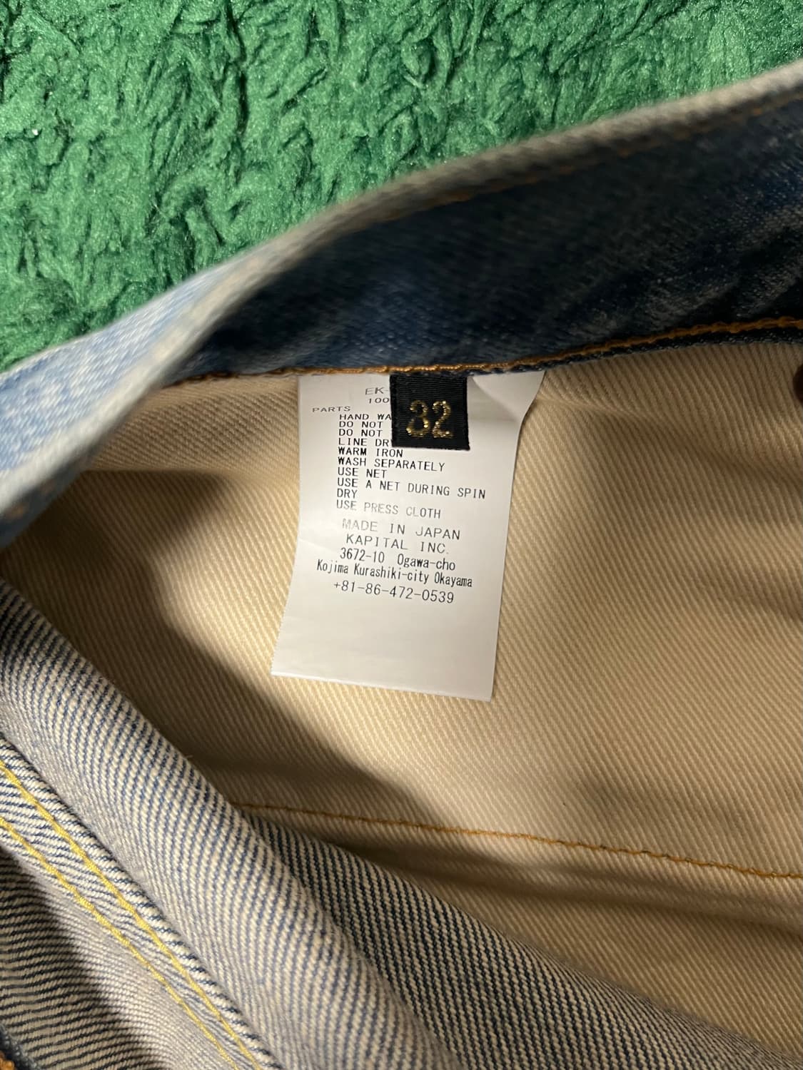 [32] 캐피탈 본 데님 숏 팬츠 인디고 상품이미지6