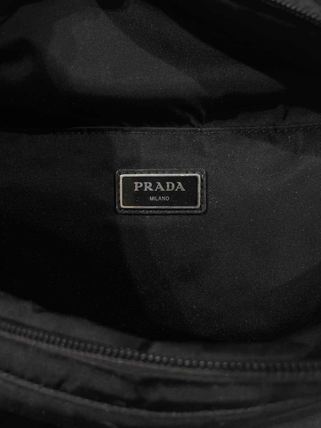 프라다 018 테크 블랙 나일론 페니백 상품이미지6