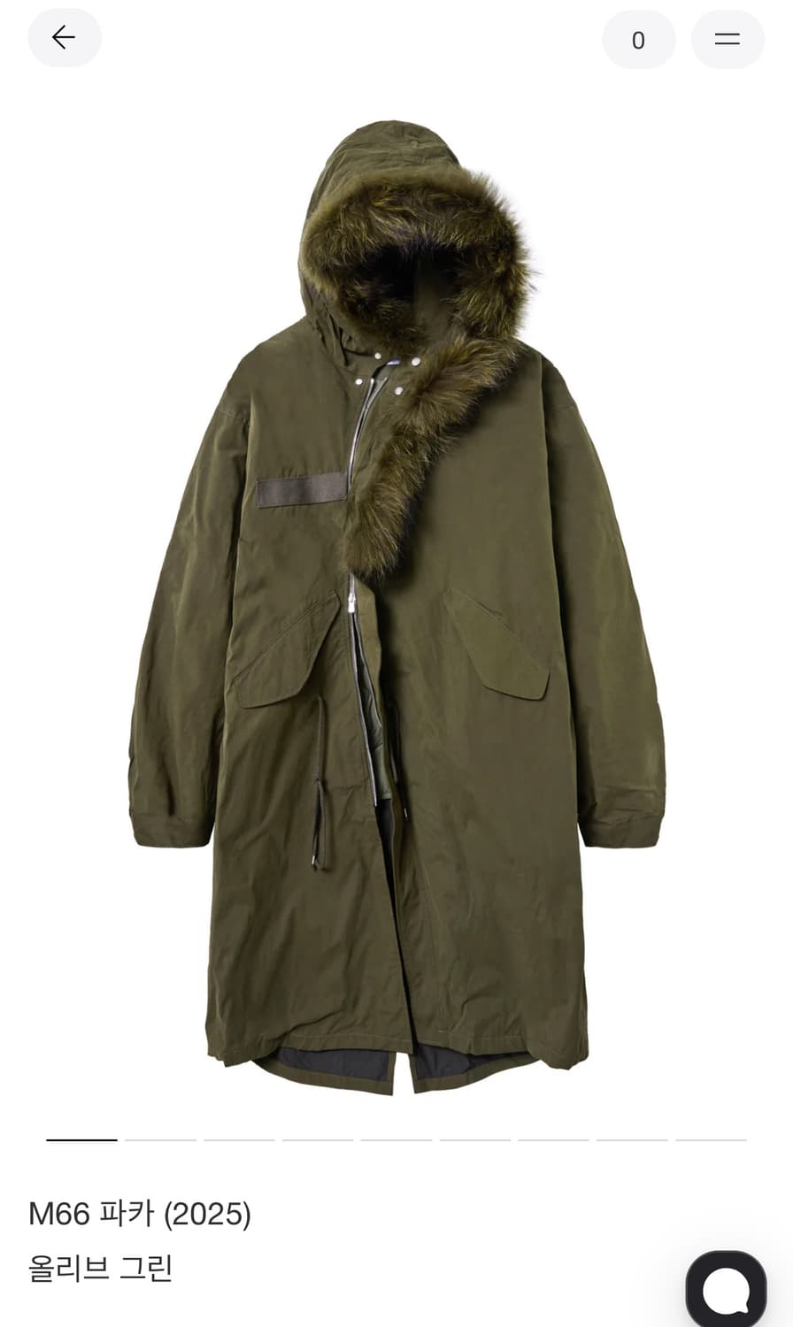 파프 M66 파카 올리브 L 상품이미지1