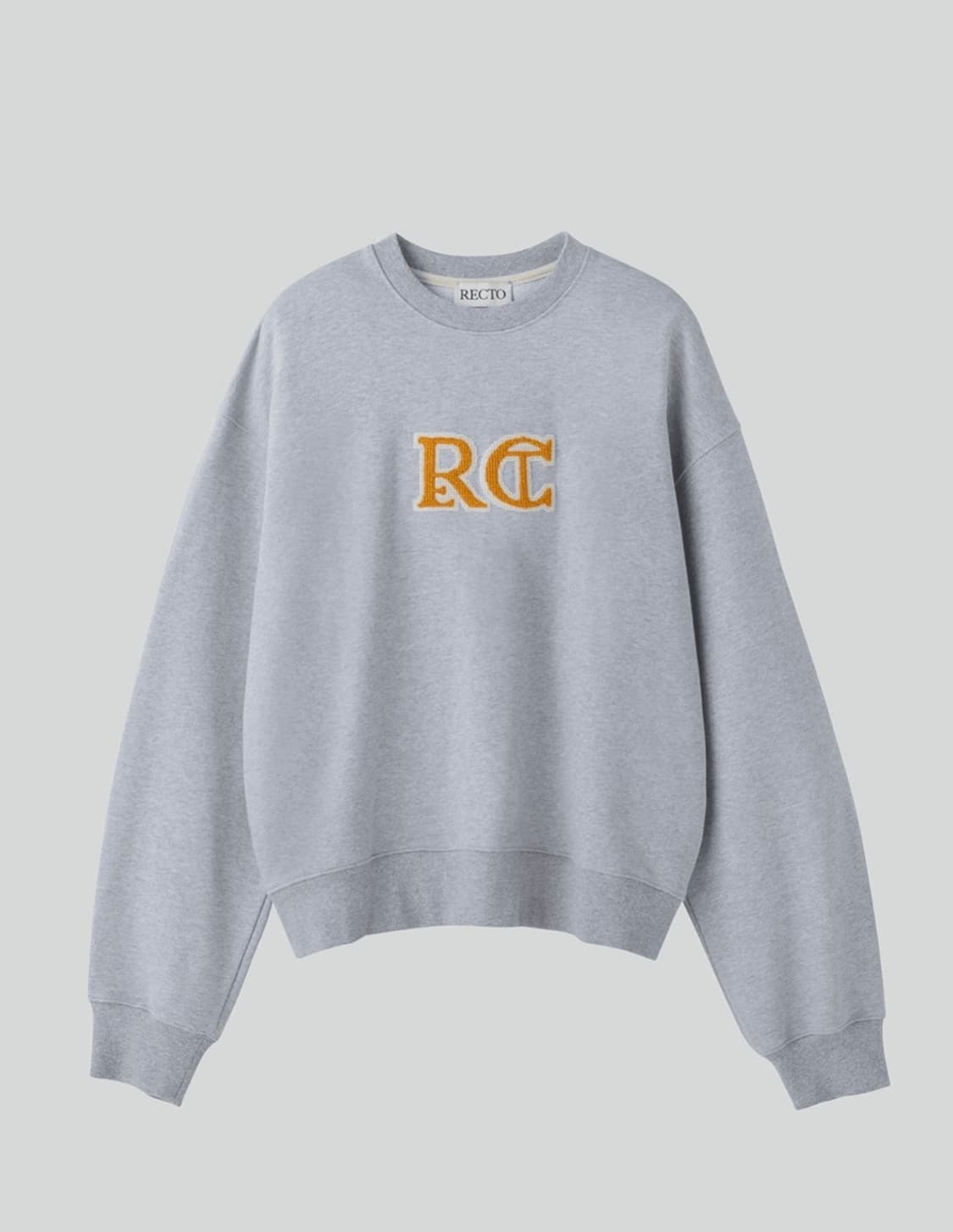 [새상품] 렉토 RC 엠브로이드 스웻셔츠 맨투맨 그레이 상품이미지4