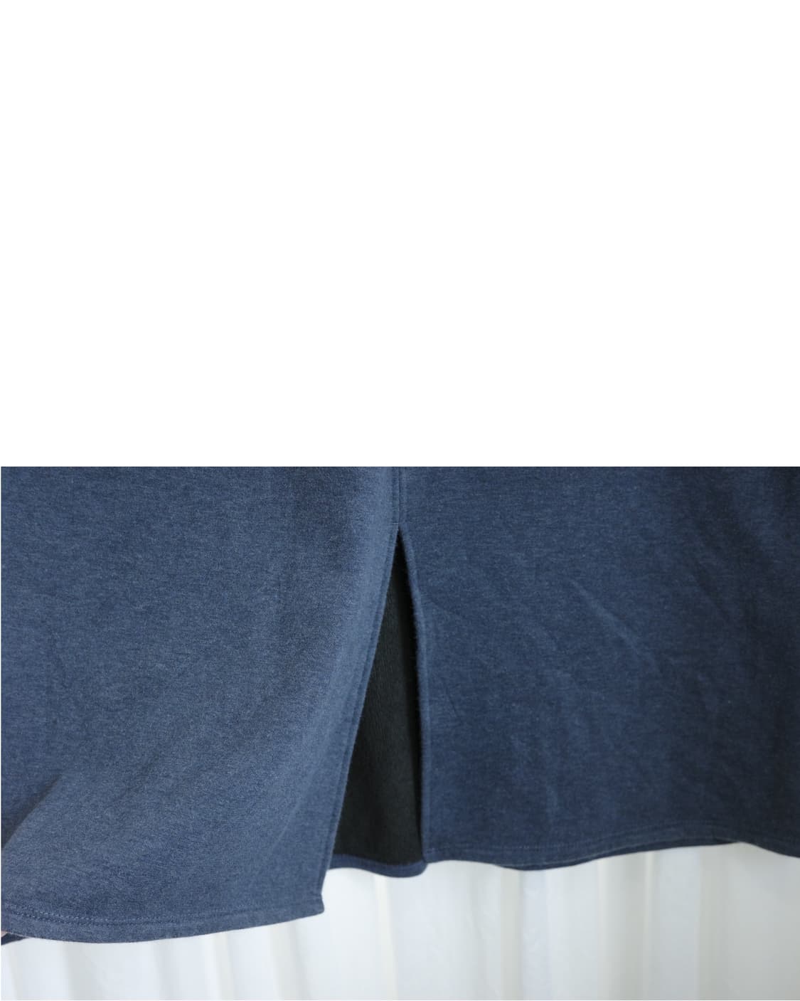 Navy long banding skirt 상품이미지3