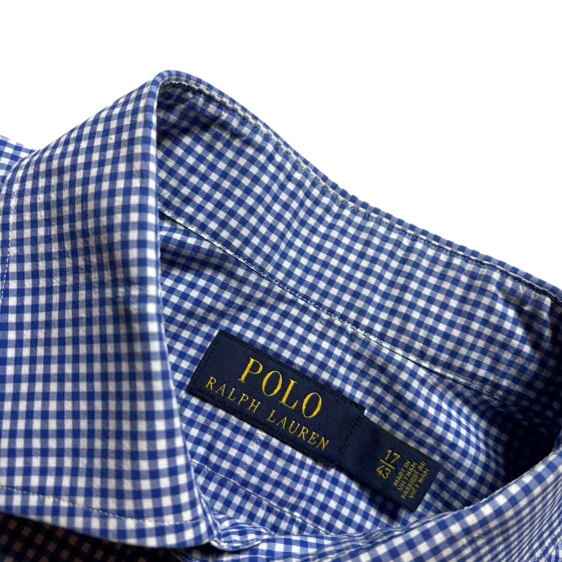 폴로 깅엄체크 셔츠 상품이미지3