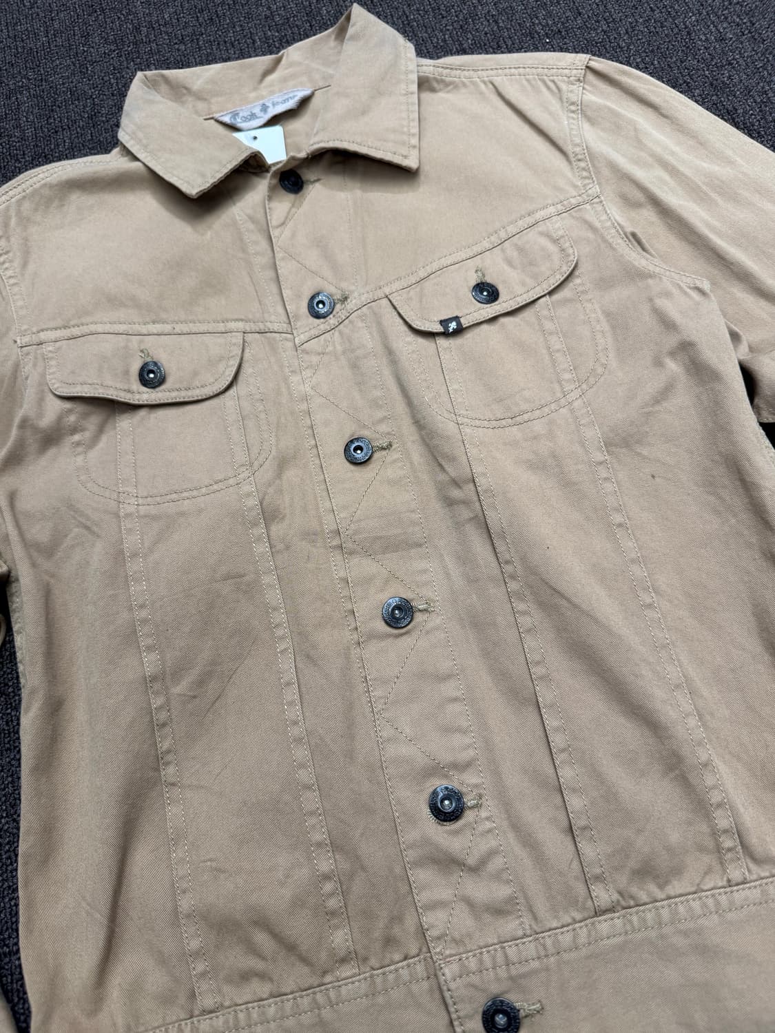 OS)Japanese vintage 여성 베이지 데님자켓 상품이미지2