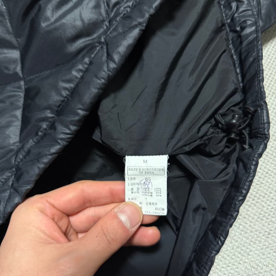 노스페이스 다이아몬드 퀄팅 600 경량패딩 상품이미지3