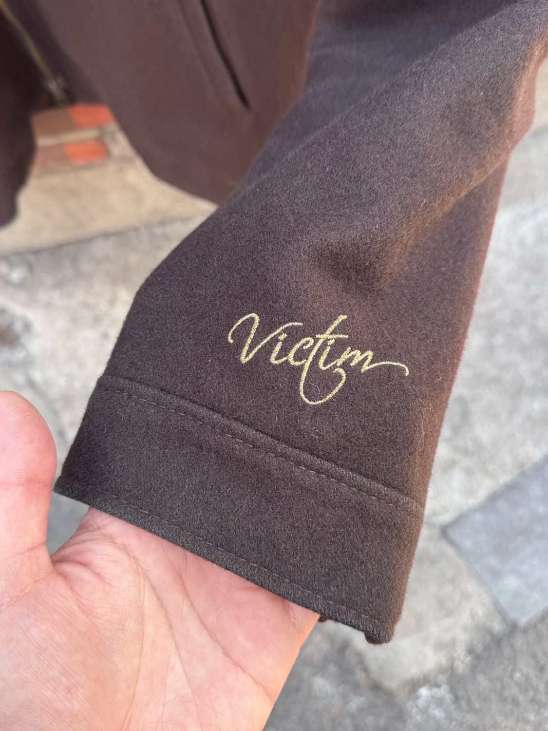 Victim 투웨이 언발란스 울 더블 라이더자켓 상품이미지8