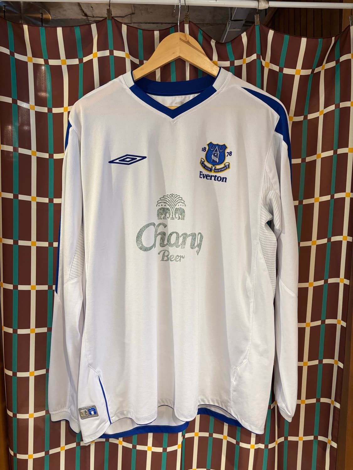 04-05 Umbro 에버튼 긴팔 유니폼 화이트 상품이미지1