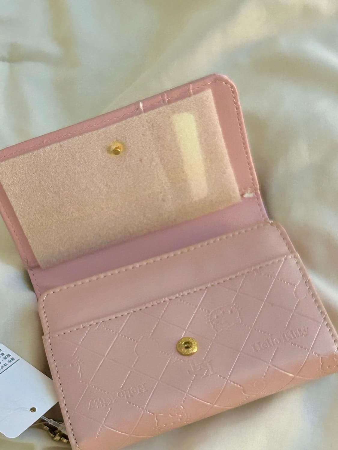 일본 산리오 헬로키티 에나멜 핑크 갸루 희귀 고전 지갑 y2k 상품이미지4